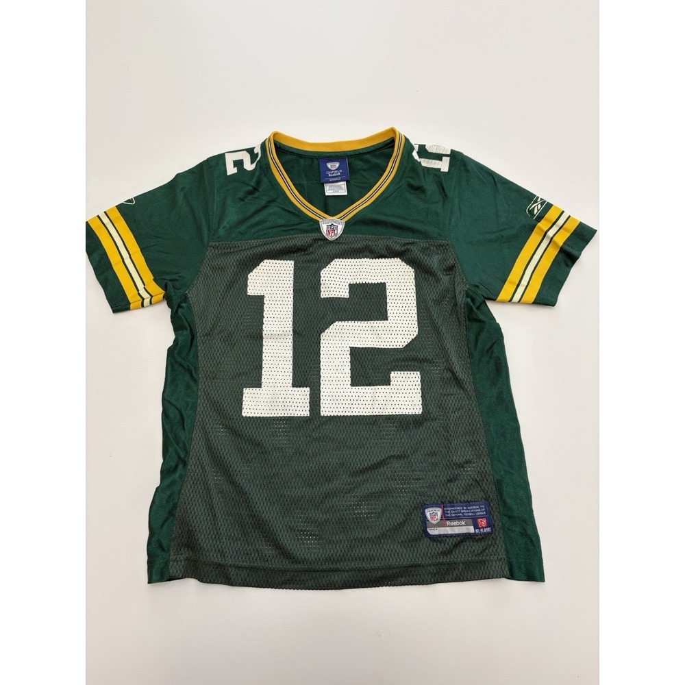 VTG Y2K Women's Reebok Aaron Rodger's Jersey Green Packers SZ Small